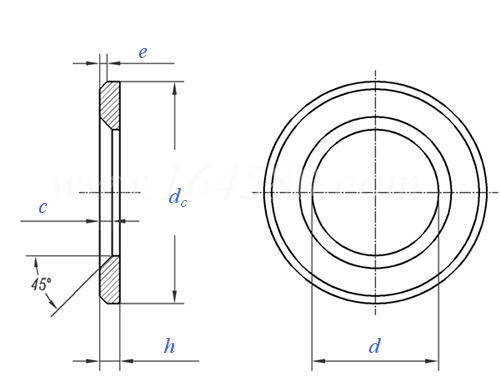 Flat Washer technical drawing