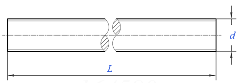 Threaded Rod technical drawing